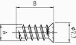 ЕВРО-винт потай.гол. D7.7 6.3х11 PZ никелир.