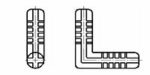 Шкант пластиковый угловой 8x30x30 арт.7812