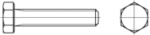 Болт 4 х 45 * 4.8 DIN 933 оц. (1000шт.)