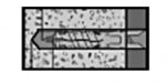 Дюбель T2 10х50 (распорный) нейл. арт.567430